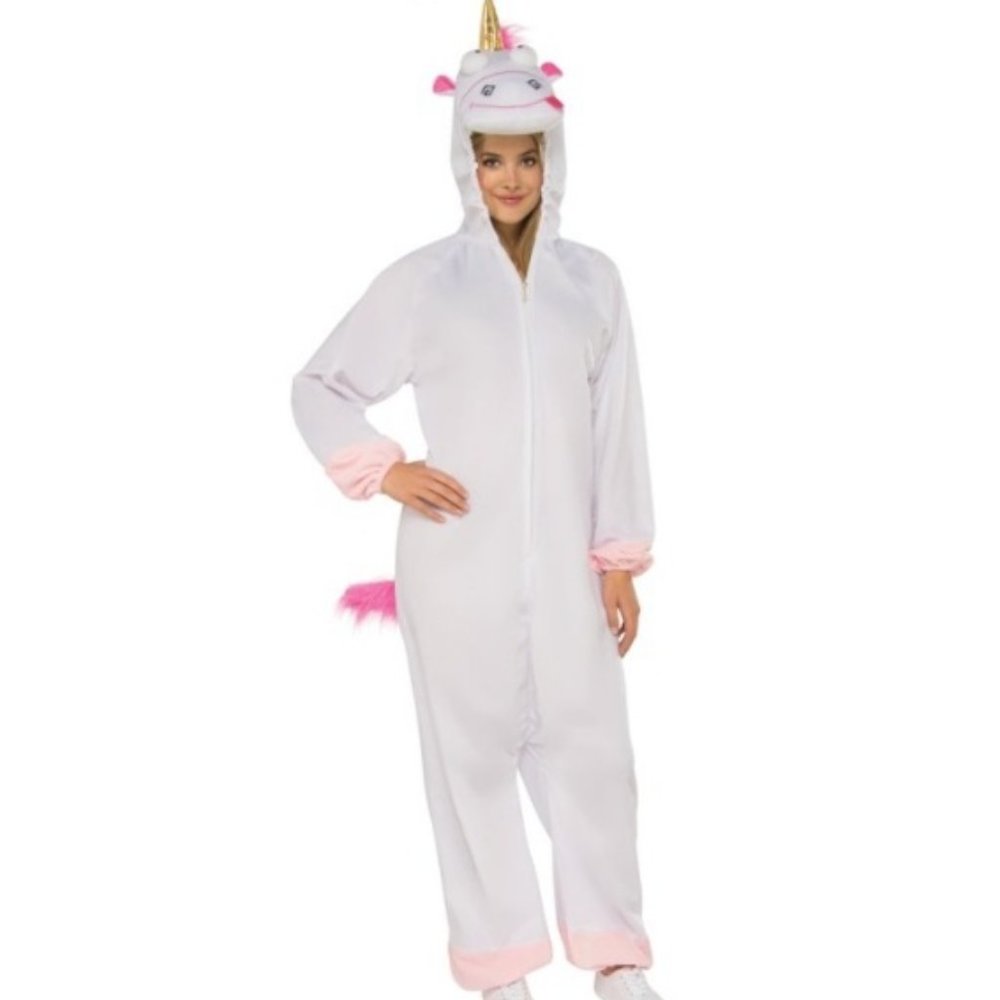 New Jumpsuit Minion movie Despicable Me 3 FLUFFY Unicorn Adult Costume One Size